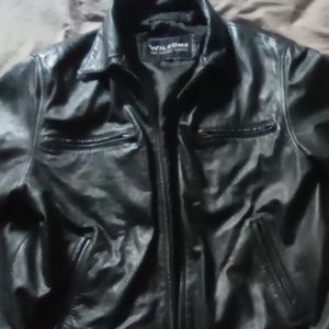 Black leather Small Wilson's Jacket